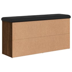 Banc à chaussures chêne marron 102x32x50 cm bois d'ingénierie 535940535940