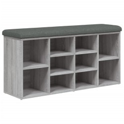 Banc à chaussures sonoma gris 102x32x50 cm bois d'ingénierie 535941535941