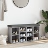 Banc à chaussures sonoma gris 102x32x50 cm bois d'ingénierie 535941535941