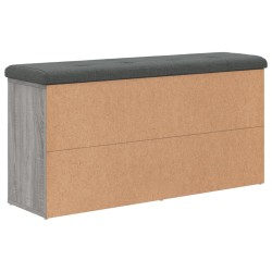 Banc à chaussures sonoma gris 102x32x50 cm bois d'ingénierie 535941535941