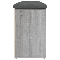 Banc à chaussures sonoma gris 102x32x50 cm bois d'ingénierie 535941535941