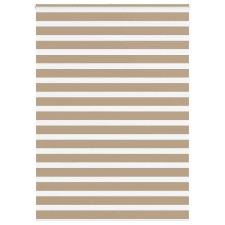 Store zèbre marron sable largeur du tissu 155,9cm polyester 535942535942