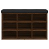 Banc à chaussures chêne marron 82x32x50 cm Bois d'ingénierie 535944535944