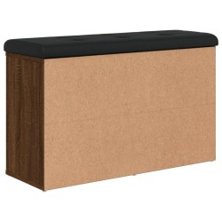 Banc à chaussures chêne marron 82x32x50 cm Bois d'ingénierie 535944535944
