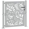 Portail de jardin 100x100 cm en acier patiné motif vagues 535946535946