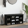 Banc à chaussures noir 102x32x50 cm bois d'ingénierie 535950535950