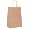 Sacs en papier 250 pcs avec poignées marron 21x11x31 cm 535954535954