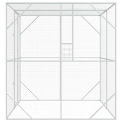 Cage pour oiseaux Anthracite 209 x 202 x 214 cm Acier galvanisé 535962535962