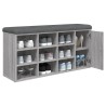 Banc à chaussures sonoma gris 102x32x50 cm bois d'ingénierie 535981535981