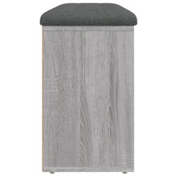 Banc à chaussures sonoma gris 102x32x50 cm bois d'ingénierie 535981535981