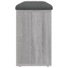 Banc à chaussures sonoma gris 102x32x50 cm bois d'ingénierie 535981535981