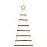 Sapins de Noël suspendus avec étoiles supérieures 2 pièces 42x90 cm Branche naturelle 535991535991