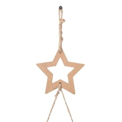 Sapins de Noël suspendus avec étoiles supérieures 2 pièces 42x90 cm Branche naturelle 535991535991