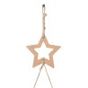 Sapins de Noël suspendus avec étoiles supérieures 2 pièces 42x90 cm Branche naturelle 535991535991