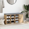 Banc à chaussures chêne sonoma 102x32x50 cm bois d'ingénierie 535994535994