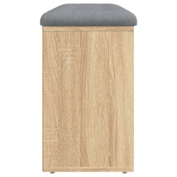 Banc à chaussures chêne sonoma 102x32x50 cm bois d'ingénierie 535994535994