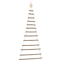 Sapin de Noël suspendu avec étoile supérieure 86 x 180 cm Branche naturelle 536000536000