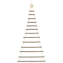 Sapin de Noël suspendu avec étoile supérieure 86 x 180 cm Branche naturelle 536000536000