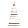 Sapin de Noël suspendu avec étoile supérieure 100 x 210 cm Branche naturelle 536001536001