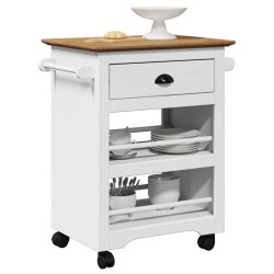 Chariot de cuisine BODO blanc et marron 67,5x45x80 cm 536009536009