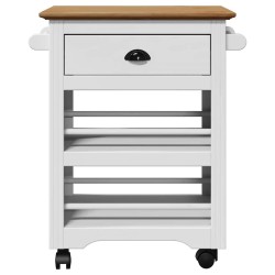Chariot de cuisine BODO blanc et marron 67,5x45x80 cm 536009536009