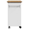 Chariot de cuisine BODO blanc et marron 67,5x45x80 cm 536009536009
