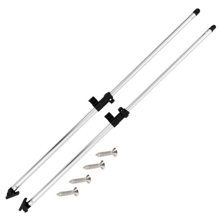 Poteaux de soutien de dessus Bimini 2 pcs Aluminium 536023536023