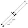 Poteaux de soutien de dessus Bimini 2 pcs Aluminium 536023536023