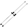 Poteaux de soutien de dessus Bimini 2 pcs Aluminium 536023536023