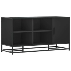 Banc à chaussures noir 100x40x53,5cm bois d'ingénierie et métal 536030536030