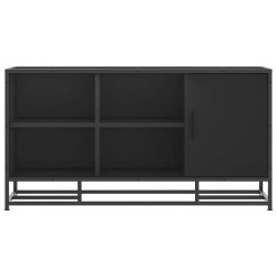 Banc à chaussures noir 100x40x53,5cm bois d'ingénierie et métal 536030536030