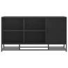 Banc à chaussures noir 100x40x53,5cm bois d'ingénierie et métal 536030536030