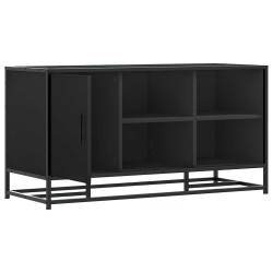 Banc à chaussures noir 100x40x53,5cm bois d'ingénierie et métal 536030536030