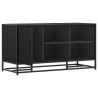 Banc à chaussures noir 100x40x53,5cm bois d'ingénierie et métal 536030536030