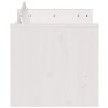 Canapé de jardin 2 places blanc 134x60x62 cm bois de pin massif 536039536039