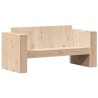 Canapé de jardin 2 places 134x60x62 cm bois de pin massif 536040536040