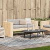 Canapé de jardin 2 places 134x60x62 cm bois de pin massif 536040536040