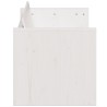 Canapé de jardin 3 places blanc 189x60x62 cm bois de pin massif 536043536043