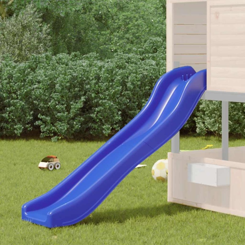 Toboggan de jeu bleu 175x38x23 cm polypropylène 536044536044