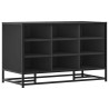Banc à chaussures noir 84x40x53,5 cm bois d'ingénierie et métal 536047536047