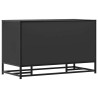 Banc à chaussures noir 84x40x53,5 cm bois d'ingénierie et métal 536047536047