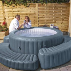 Bestway Bord gonflable Lay-Z-Spa pour bain à remous rond 536076536076