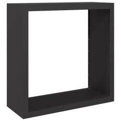 Portant de bois de chauffage noir 100x40x100 cm acier 536084536084