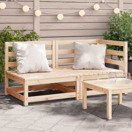 Canapé de jardin 2 places bois de pin massif 536086536086