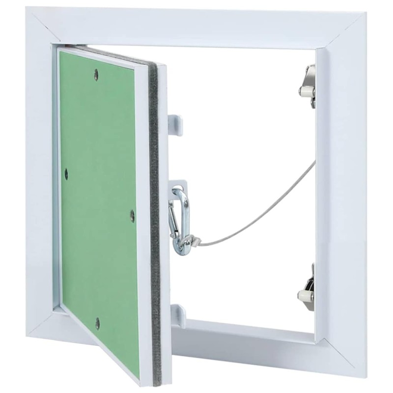 Panneau d'Accès Vert et Argent 30 x 30 cm Aluminium et Plâtre 536099536099