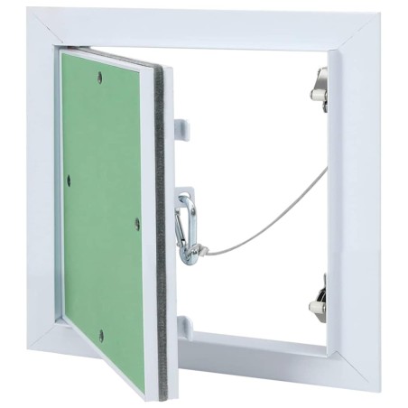 Panneau d'Accès Vert et Argent 30 x 30 cm Aluminium et Plâtre 536099536099