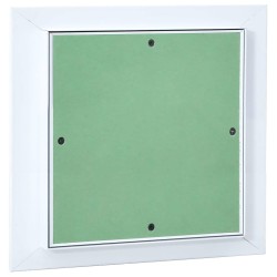 Panneau d'Accès Vert et Argent 30 x 30 cm Aluminium et Plâtre 536099536099