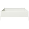 Lit surélevé de jardin blanc 100x100x33,5 cm acier 536108536108