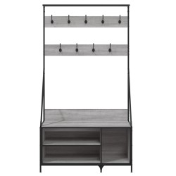 Porte-vêtements et rangement des chaussures sonoma gris 536122536122