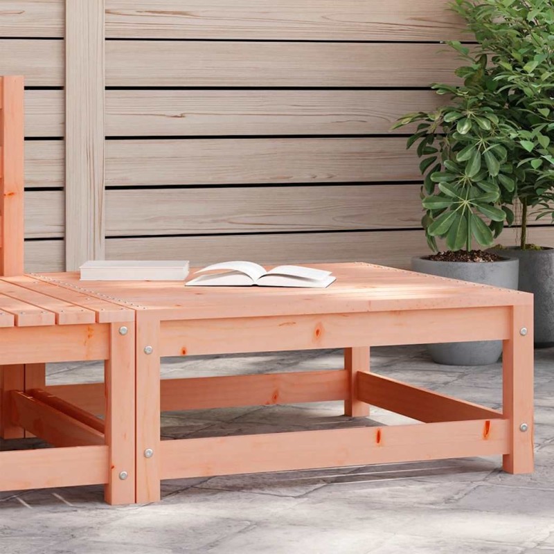 Repose-pied de jardin 70x70x30 cm massif de douglas 536133536133